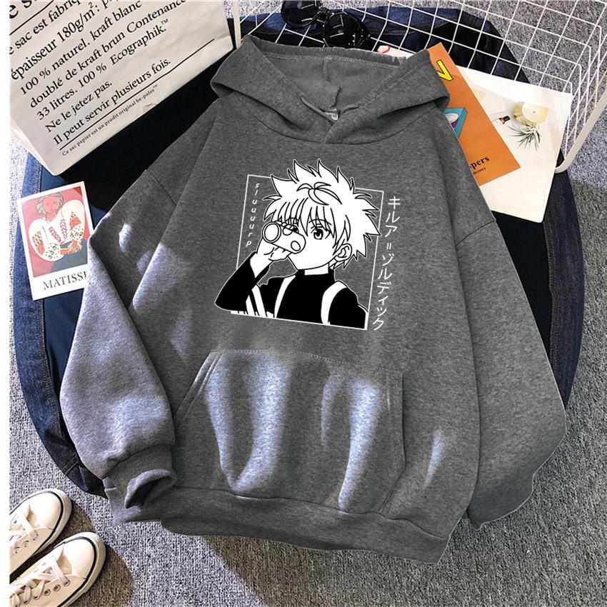 Anime Hunter X Hunter Women's Hoodie Kurapika Devil Eye Hoodies Women Streetwear Pullover Harajuku Unisex Sweatshirt Clothes