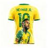 Camiseta de Fútbol de la Selección de Brasil de Neymar Kit de Partido y Entrenamiento Ropa Deportiva de Verano Camiseta para Hombre Ropa Infantil Camiseta