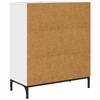 Sideboard High Gloss White 69.5 X 33 X 82 Cm Engineered Wood