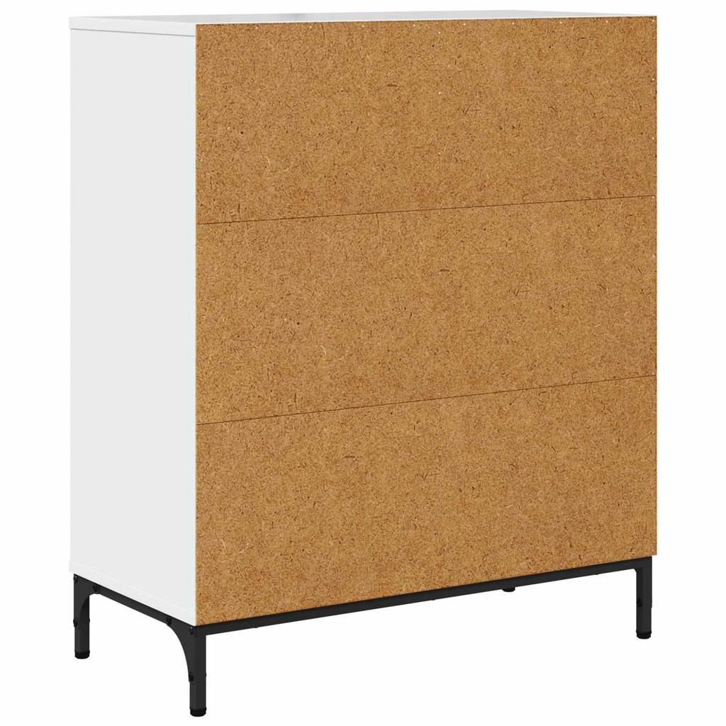 Sideboard High Gloss White 69.5 X 33 X 82 Cm Engineered Wood
