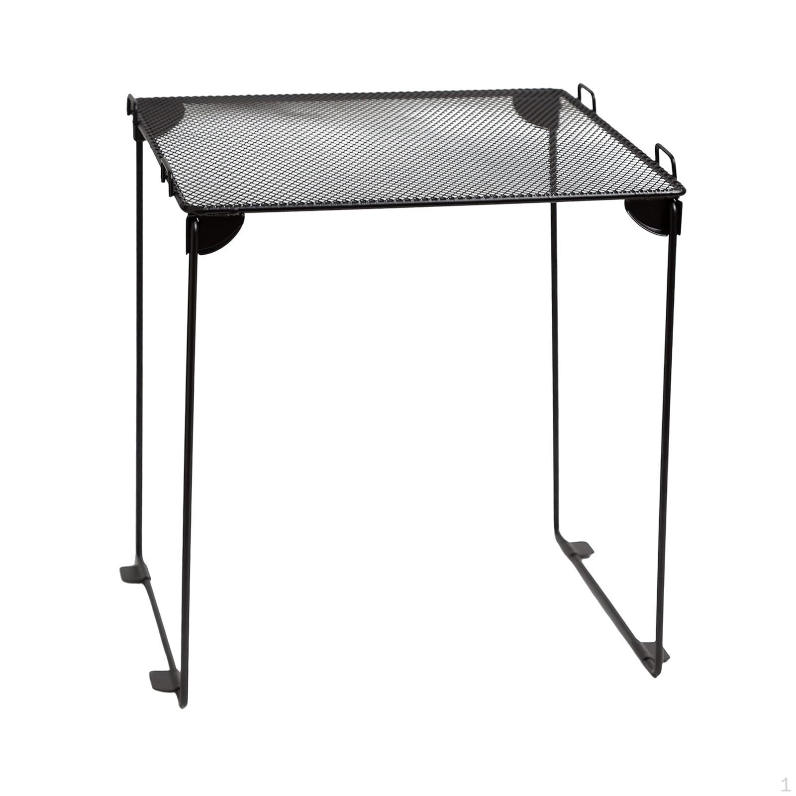 Cabinet Organizer Shelf Holder Space-saving Multifunctional Foldable for Gym And Office чёрный 1270₽