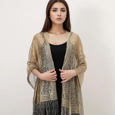 Neu Stickerei Spitze Schal Schal Floral Dreieck Schleier Schal Für Frauen Party Schal Hochzeit Poncho Stolen Damen Stirnband Wraps