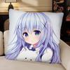 Anime IIs The Order A Rabbit Pillow Case Fashion Square Pillowcase Bedroom Sofa Room Ins Decoration Leisure