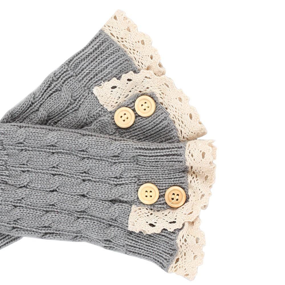 Lolita Women Leg Warmers Japanese Harajuku Style College Style Thick Boot Socks Winter Warm Knit Ankle Socks for Women Girls