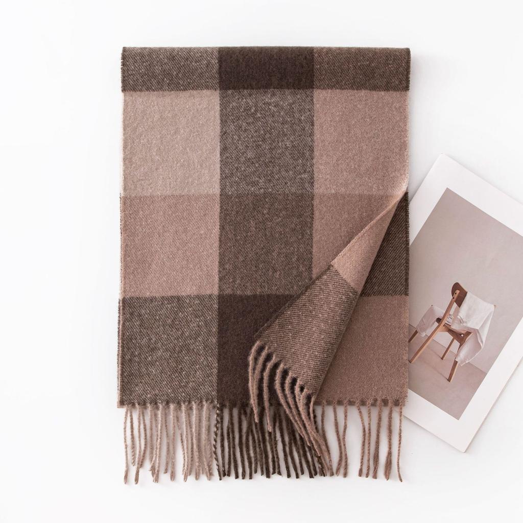 Commuting Imitation Cashmere Scarf Fashionable and Elegant Scarf Versatile Scarf for Women Warm and Cold Proof Shawl