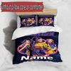 3pcs Duvet Cover Set (1*Duvet Cover + 2*Pillowcase, Without Core), Custom Name KPop Hunters Pattern Bedding Set, Home Bedroom Decor Gift