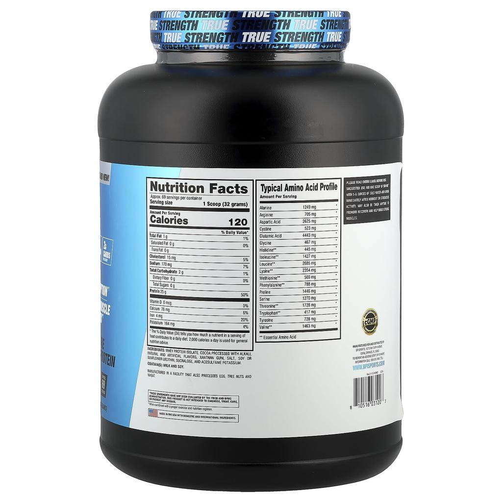 Iso Hd, 100% Pure Protein Isolate, Chocolate Brownie, 2,208G (4.9Lbs)
