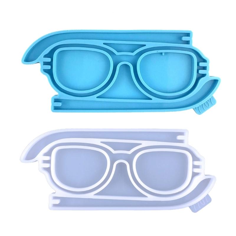 Glasses Shape Ornament Crafts Silicone Mold Epoxy Jewelry Mold Resin Casting Pendant Mold Suitable for Diy Crafts
