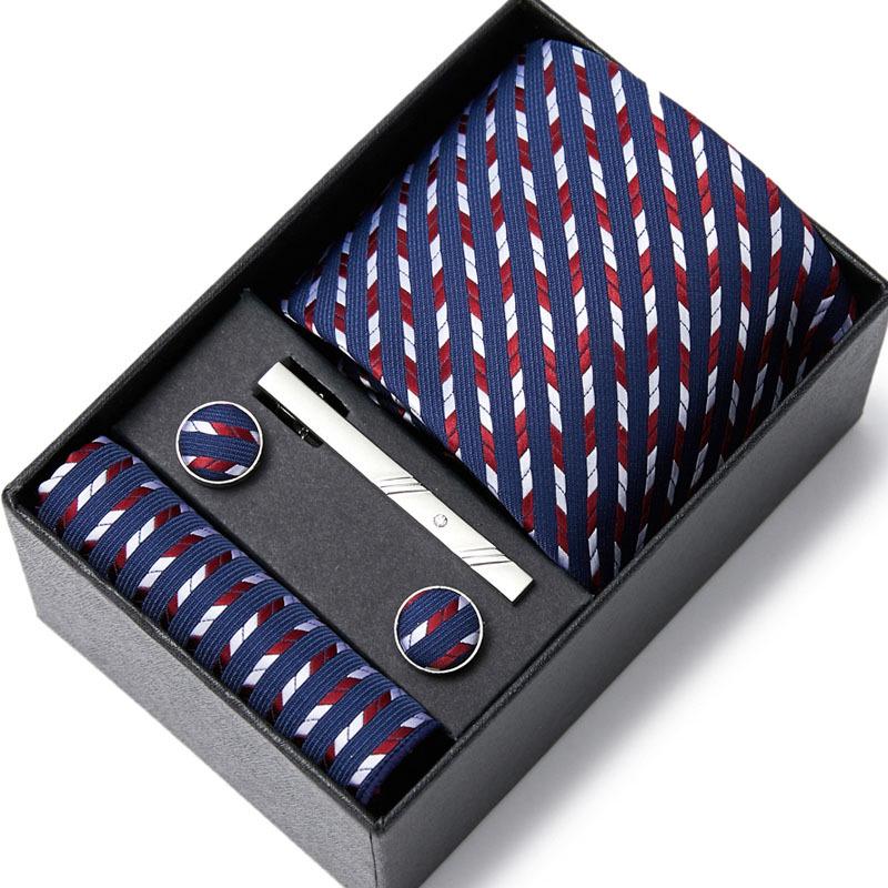 Men's Six-Piece Tie Set for Business and Weddings