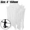 300/100PCS Screw Hole Cable Ties Self Locking Nylon Cord Straps Fastening Loop Reusable Fixed Cables Zip Tie Office Organizer