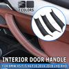 1 Set Car Interior Door Side Handle Armrest Pull Trim Carbon Fibre Black Accessories For BMW X5 F15 X6 F16 2014-2018 LHD RHD