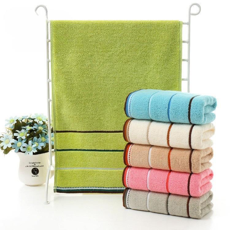 Household Soft Water-absorbing Stripe Jacquard Washing Towel