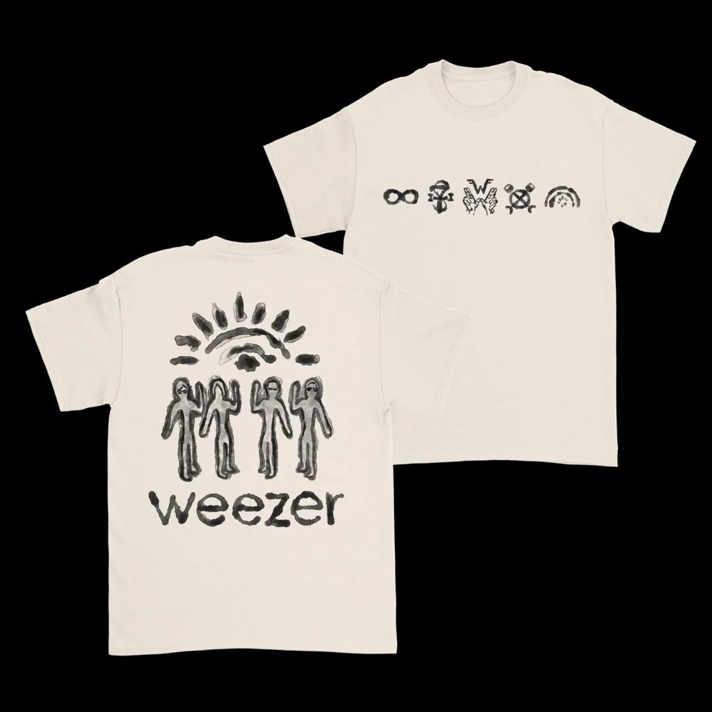 Weezer North American City Gathering Tour Doublesided Comfortable and Breathable Vintage Tshirt Gift for Music Fans