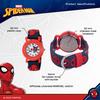 MARVEL Jungen Analog Quarz Uhr mit Kunststoff 16 Spider-Man Armband, Blau, (Modell WMA000161)