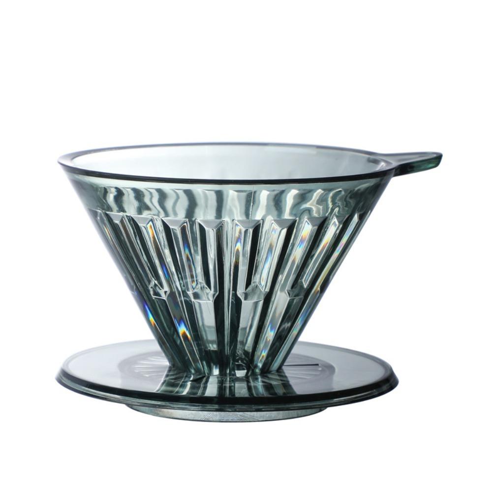 

Пластиковая пуровер кофеварка, износостойкая чашка-фильтр для кофе, прочная кофейная воронка, для путешествий зелёный