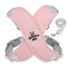 Dog Harness All-Weather Vest with Metal D-Ring Reflective Soft Harnesses with Leashes for Small Medium Dogs
