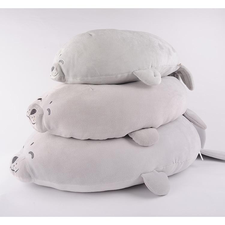 Cute Seal Plush Pillow, Office Nap Pillow for Desk Sleeping, Cartoon Stuffed Animal Toy, Soft Comfortable Gift for Girls