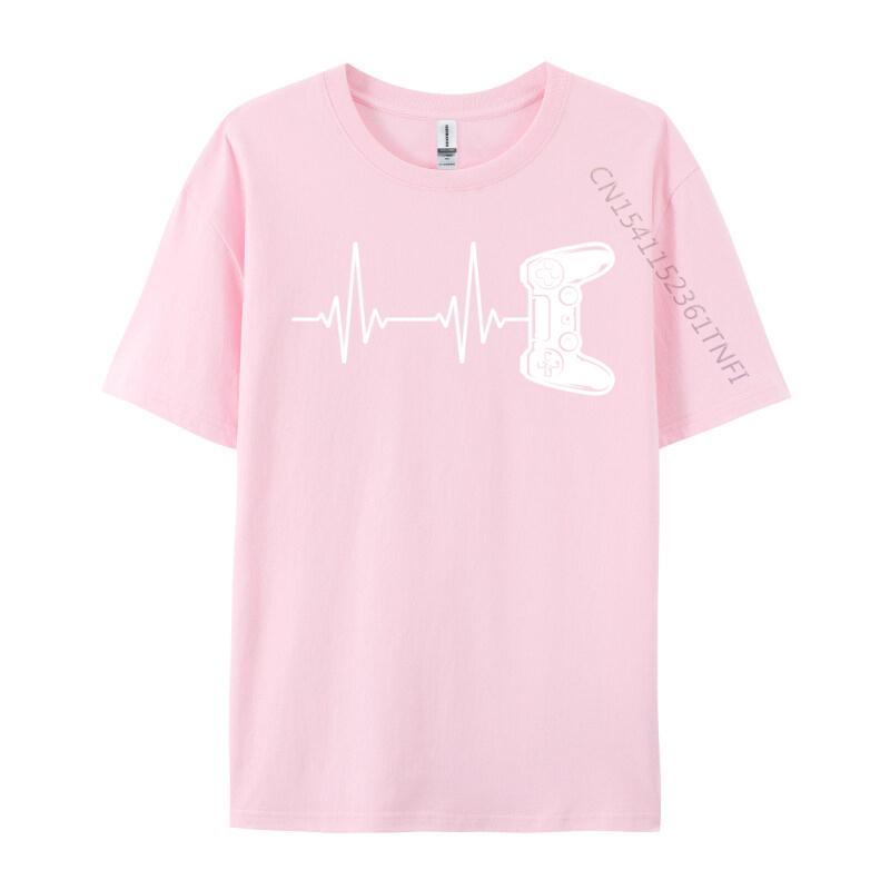 Gaming Controller Gamer Video Game Heartbeat Tops Tees Gamer Heartbeat Video Game Lover Unisex Tshirt Slim Fit T Shirts Hip Hop