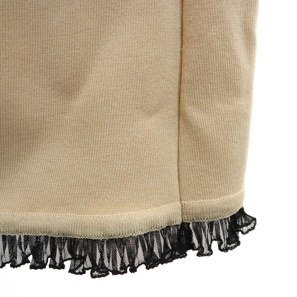 Rene No Sleeve Knit One Piece 36 Beige Women Used