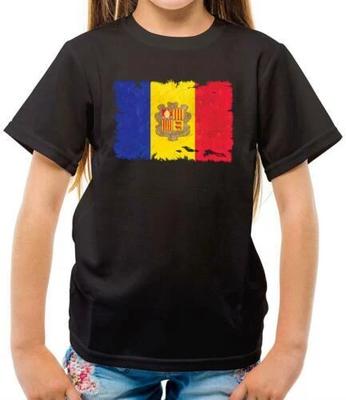 Andorra Grunge Flag Style - T-Shirt - Country - Travel - Flags - La Vella