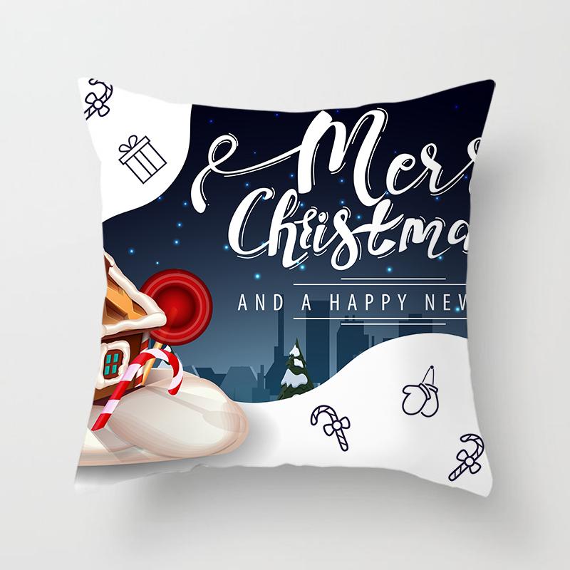 Christmas Home Pillow Covers Christmas Printed Bed Home Decor Cushion Covers Christmas Decor Pillow Covers