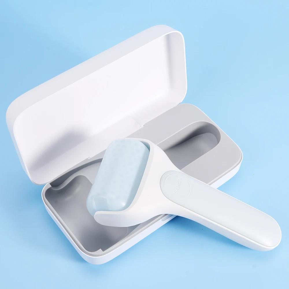 Rolă de gheață Role de masaj la rece pentru masaj facial și corporal Ochi Depuff Eliberarea durerii cu husă de călătorie Masaj facial pentru îngrijirea pielii