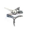 Adjustable Open Ring Men Women Vintage Fish Design Plated Geometric Statement
