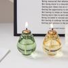 Factory Direct Creative Blown Glass Oil Lamp Ornament Geometric Shape Customizable Logo Modern Home Desktop Smokeless Polished