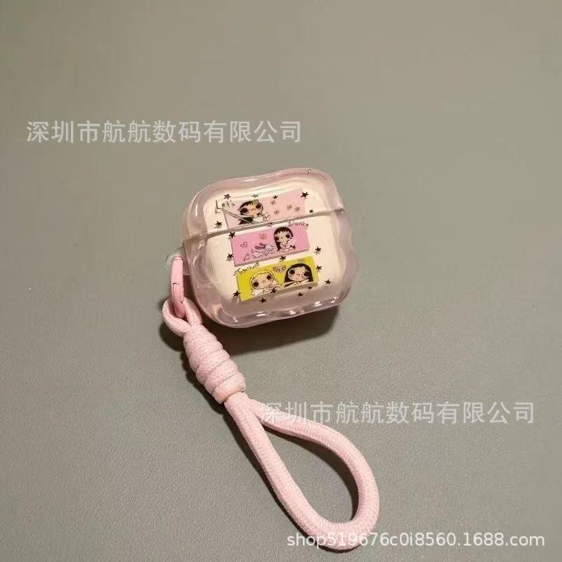 Through Powder Illustration Xiaoyu Is Suitable for AirPods Pro1 Protective Case AirPods 1 Apple Earphone Cover 11th Generation Pro1