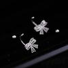 Hollow Butterfly Stud Earrings with Ear Hooks - Elegant, Stylish, and Versatile Design for Women