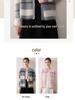 Women's 100% Pure Cashmere Color Block Stripe Cardigan - Round Neck, Single-Breasted, Soft & Fashionable Knit Top