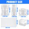 4Pcs Clear Silicone Nail Art Stamper Set Round Rectangular Double Head Transparent Jelly Stamping for Creative Manicure