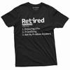 Ruhestand T-Shirt Rentner Definition Herren Lustiges Shirt Nicht mehr mein Problem T