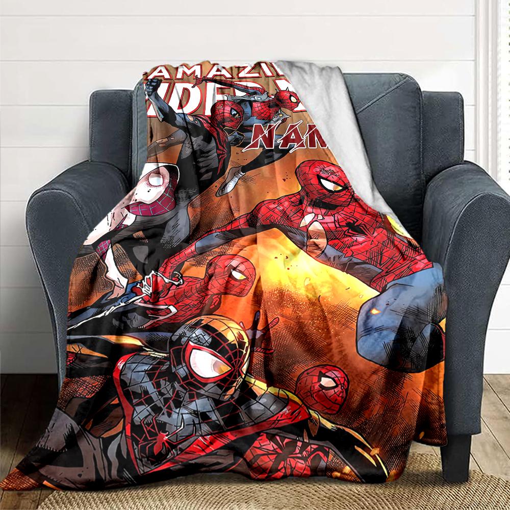 Custom Name Deadpool Movie Poster blanket for Couch & Bed, Plush Cozy Fuzzy Blanket Super Soft & Warm Blankets for Fall and Winter. 090819