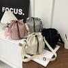 Women's Nylon Crossbody Bag Casual Bucket Bag Fashion Drawstring Popular Multifunctional Adjustable Strap Shoulder Tote Bags