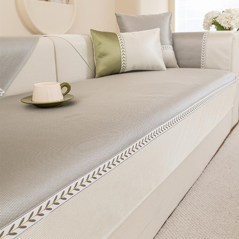 Sofa Cushion Cover Seat Cushion Summer Modern Simple Anti-slip Cool Feeling Refreshing Sofa Cover Sofa Mat