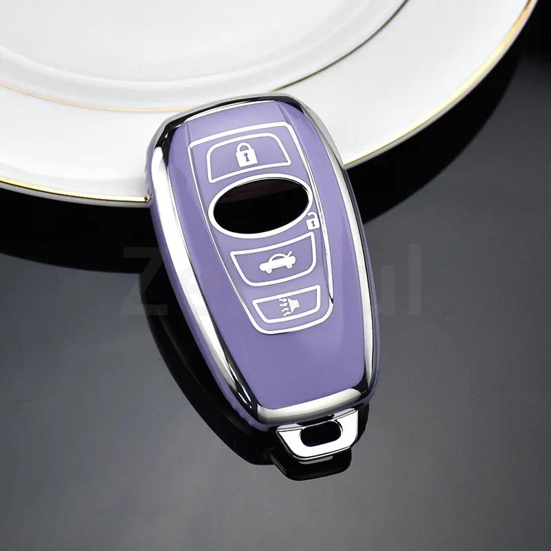 Auto Smart Key Abdeckung Hülle Tasche Für Subaru WRX XV Crosstrek Legacy BRZ Forester Impreza STi Outback 2015 - 2019 Schale Halter Schlüsselanhänger