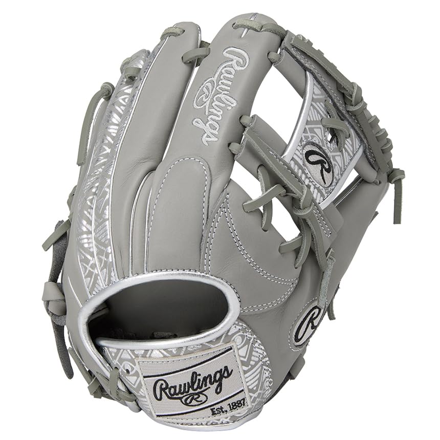 

Rawlings CLOUD METAL GR5FHCN62 Baseball Throw HOH® Glove, Soft, Infielder s, Gray/Platinum, 11.25 inches, Right-Handed