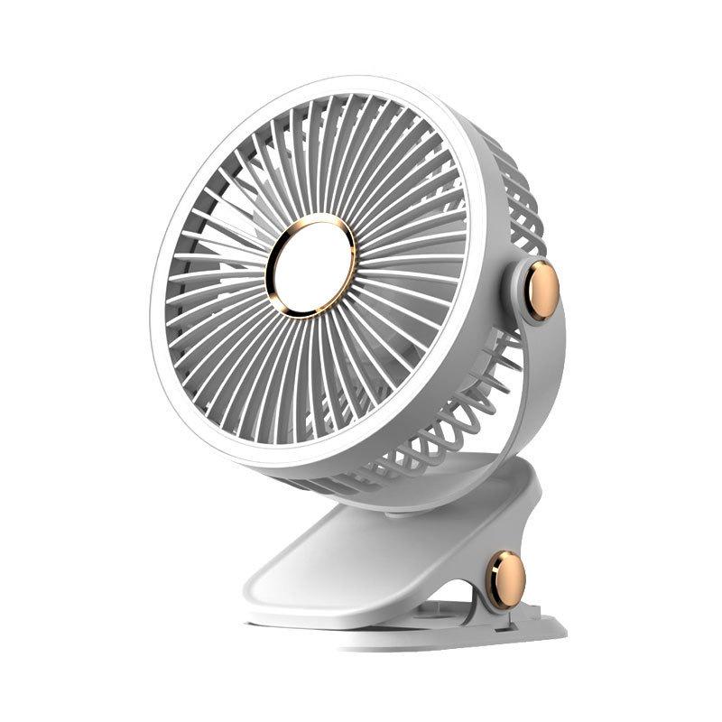 USB Rechargeable Multifunction Fan with Night Light and Clip