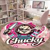 1pc Chucky3 Print Round Carpet Chair Round Carpet Suitable for Bedroom Living Room Home Decorative Carpet