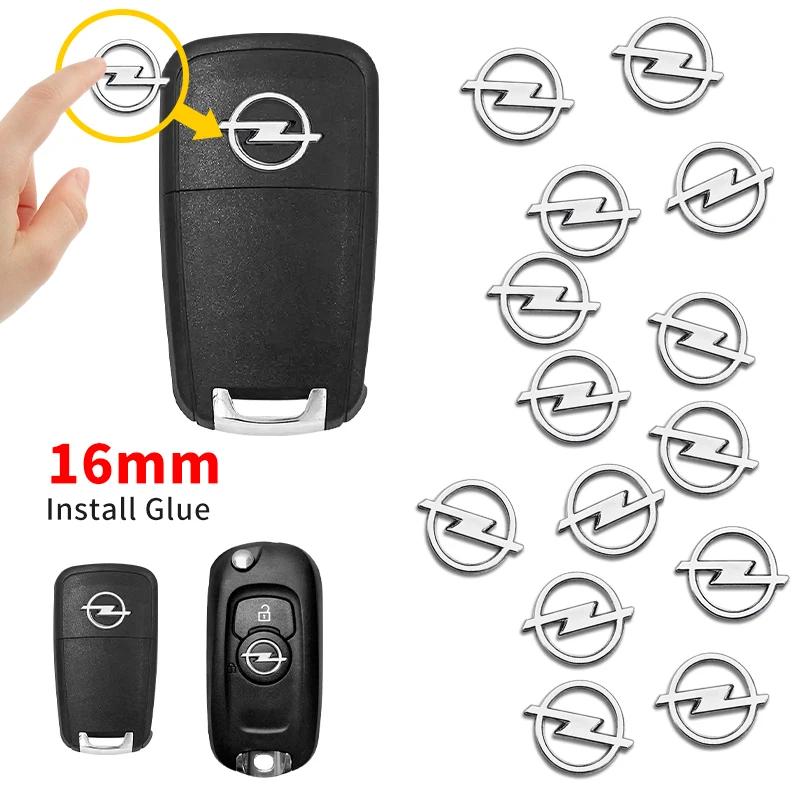 16mm Car Remote Key ABS Logo Sticker Accessories For Opel Corsa Astra Insignia Vectra Zafira Meriva Mokka Grandland Vivaro nmj055