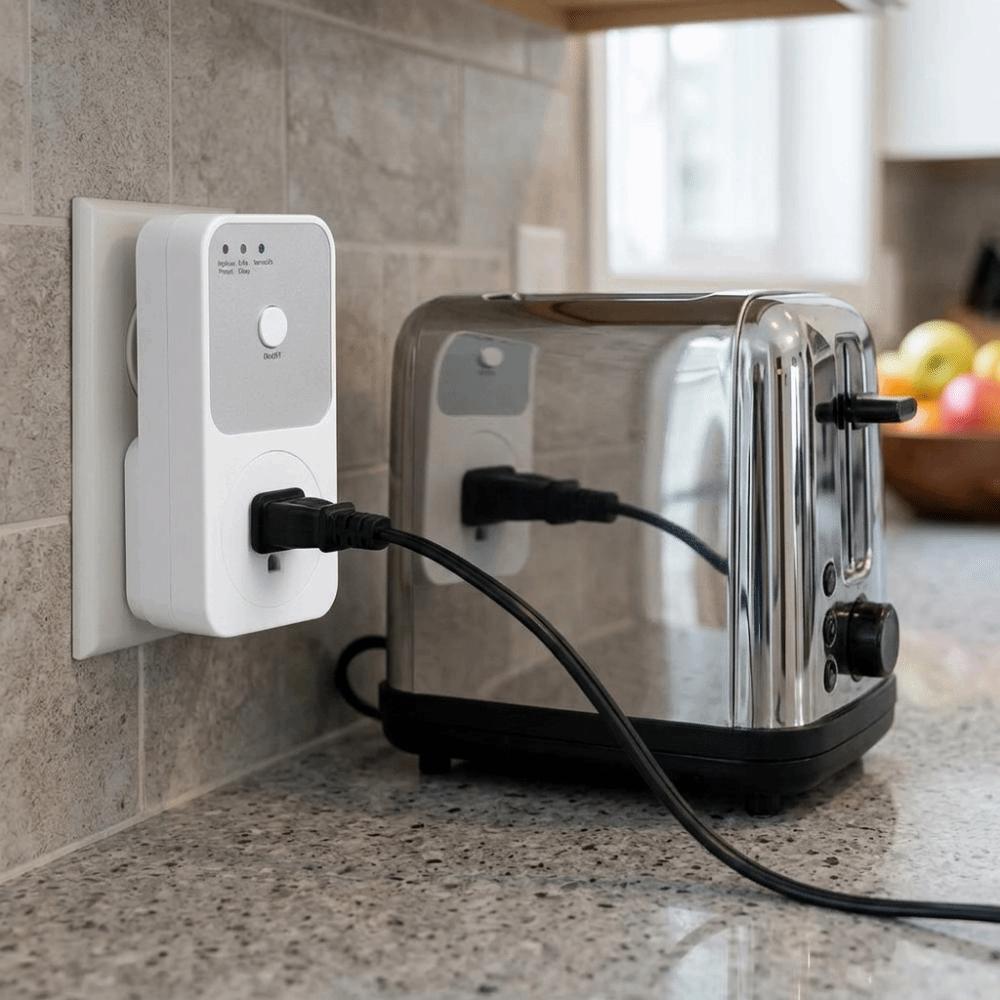 Compact Shape Refrigerator Protector 120V Appliance Protector Refrigerator Power Protection