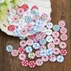 100 stuks eenvoudige knopen, duurzame, prachtige ambachten, 2 gaten knopen voor vest, trui