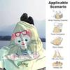 1pc, Gelatoni (2) Home Decor Flannel Blanket Perfect Gift for Bedroom, Living Room, Travel, Camping, Car