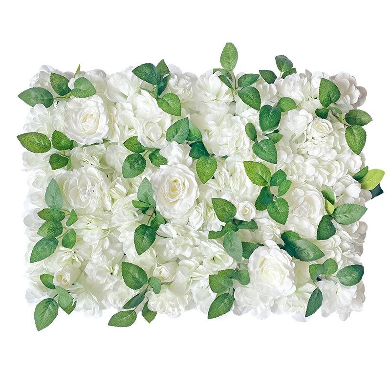 Simulation Rose Wall Wedding Arrangement Props Flower Row DIY Background Decoration Hydrangea Silk Flower Rose Wall Setting