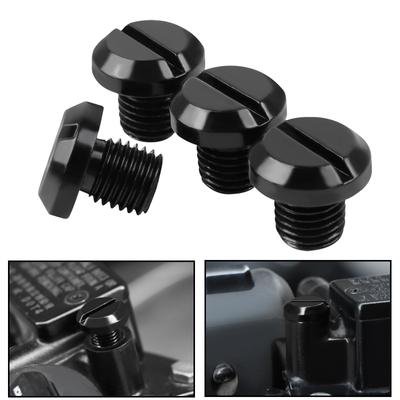 4Pcs/Set Motorcycle CNC Aluminum M10 X 1.25 Rear View Mirror Hole Plugs Screws Caps Bolts Rearview Mirrors