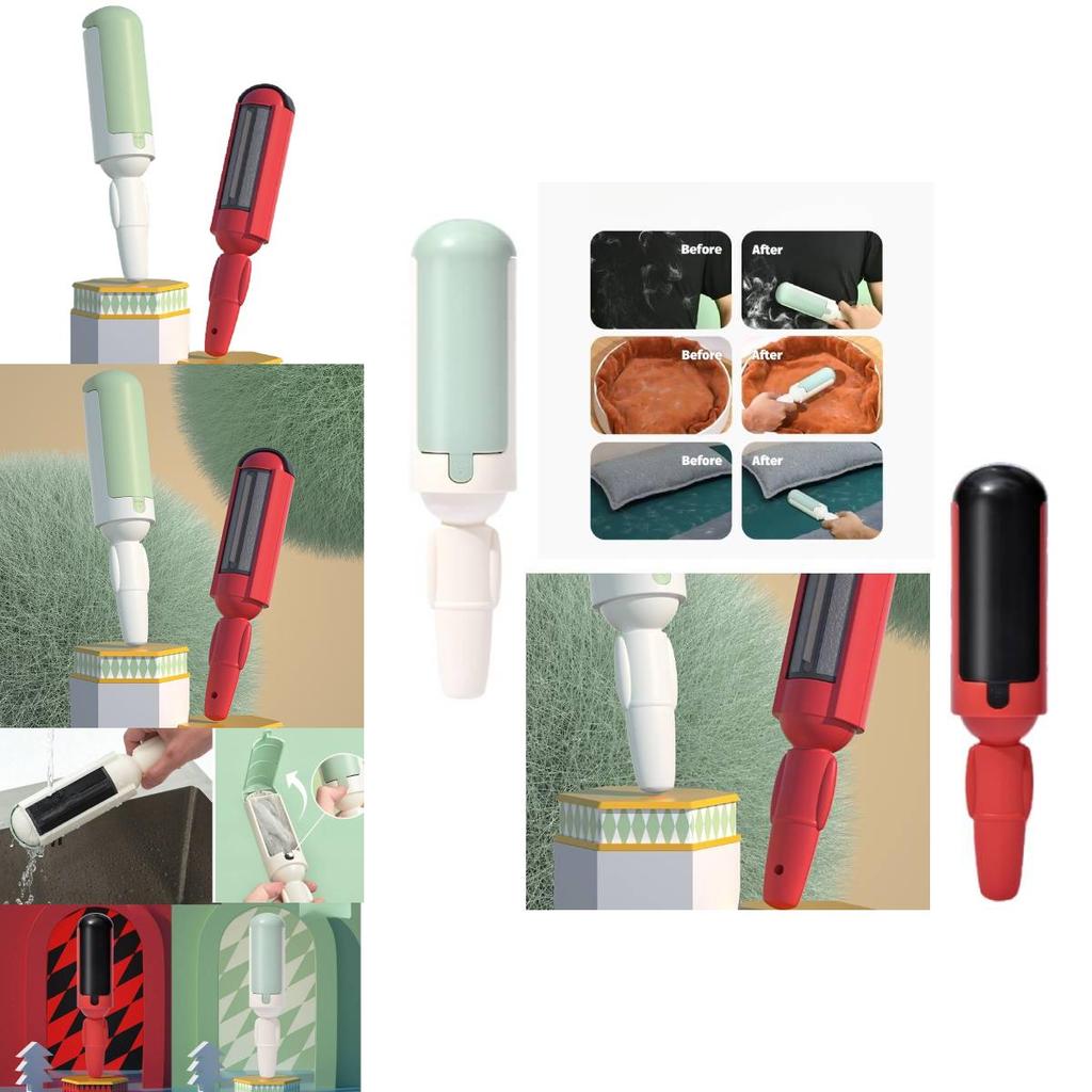 Éliminateur de Poils d'Animaux Vêtements Statique Multi-usage Brosse Double Face à Rouleau Pour Chats et Chiens