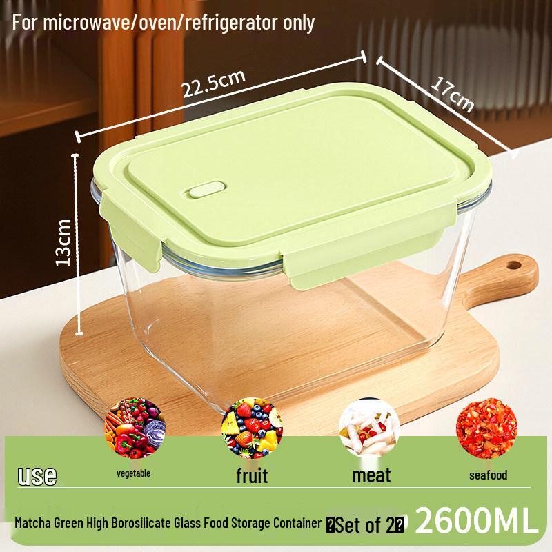 Glass Kimchi Jar with Lid - Sealed Pickled Radish Container