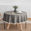 Cotton and Linen Round Table Cloth Waterproof and Oil-proof Hotel Ins Style Table Cloth Restaurant Dirt-resistant Table Cloth Decoration