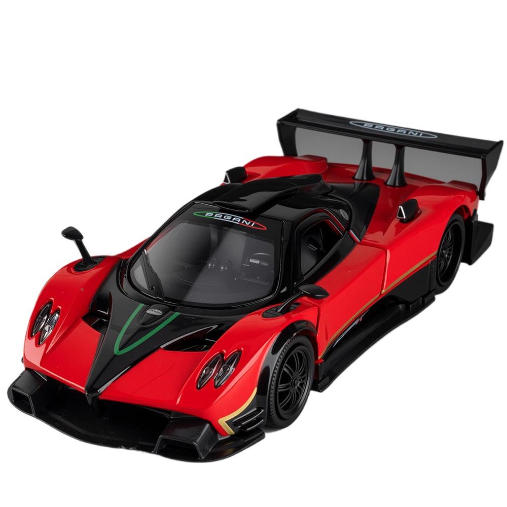 1/32 Pagani Zonda R Supercar Alloy Car Model Sound and Light Pull Back Children's Toy Collectibles Birthday Gift